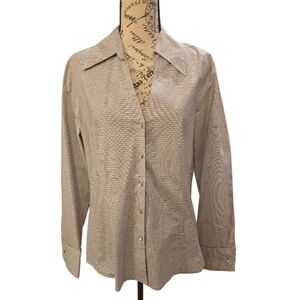 Nine West Long Sleeve Button Down Blouse